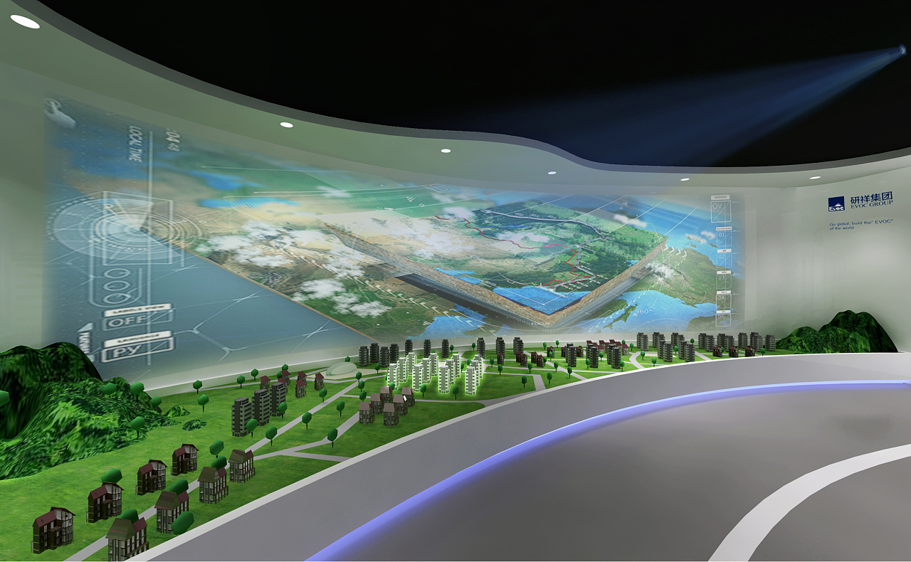 企業(yè)展廳設(shè)計(jì)時(shí)光通道