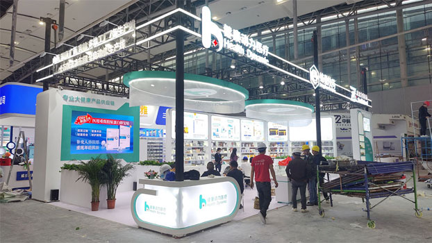 展廳設計裝修公司展覽展臺搭建現場