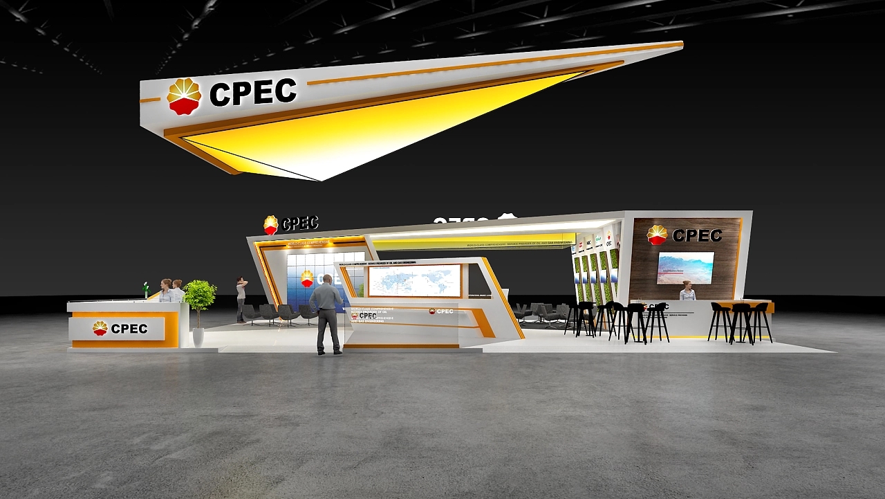 中石油國際石油和化工技術裝備展覽會展臺設計搭建案例分析