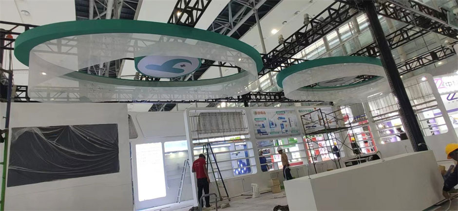 健康動力醫療展覽展臺搭建現場